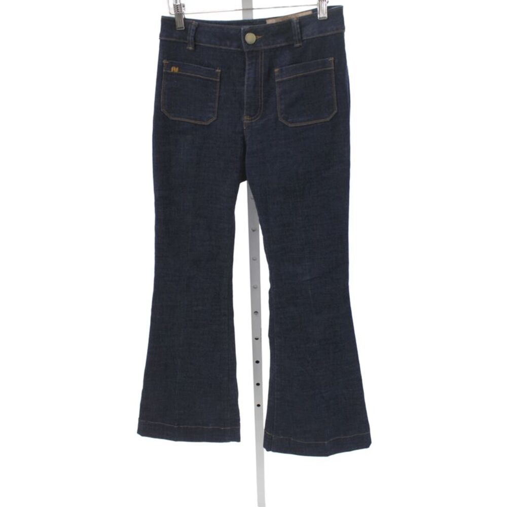 Alvin Valley Women Flared Blue Jeans Cotton Blend Button Fly Size 40